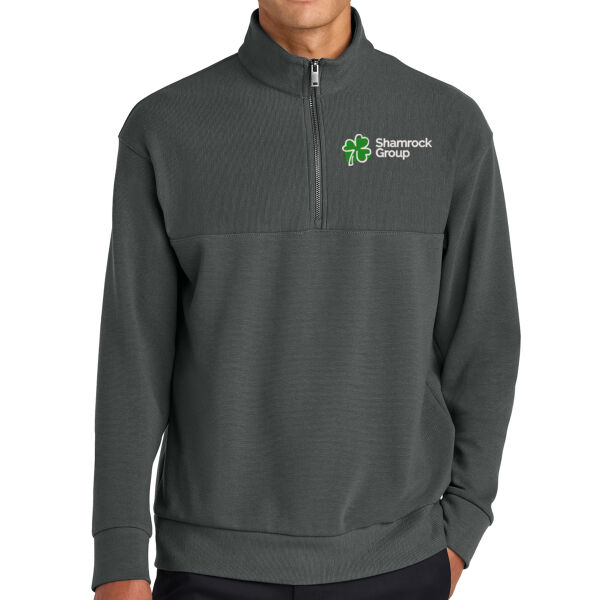 Mercer + Mettle Linear Texture 1/4 Zip - Embroidered Logo Thumbnail