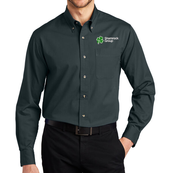 Port Authority Long Sleeve Twill Shirt - Embroidered Logo Thumbnail
