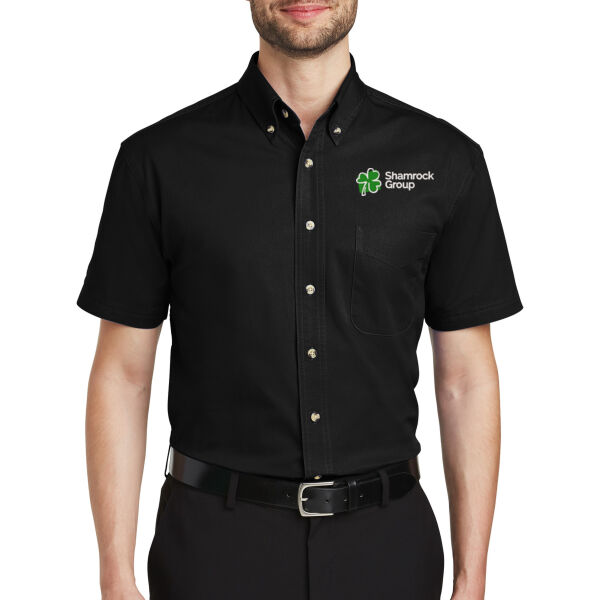 Port Authority Short Sleeve Twill Shirt - Embroidered Logo Thumbnail