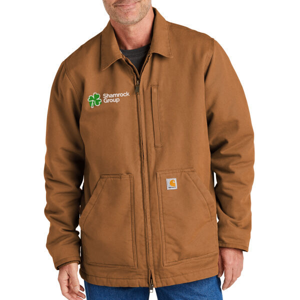 Carhartt Sherpa Lined Coat - Embroidered Logo Thumbnail