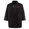 Black Knot Button Chef Coat Thumbnail